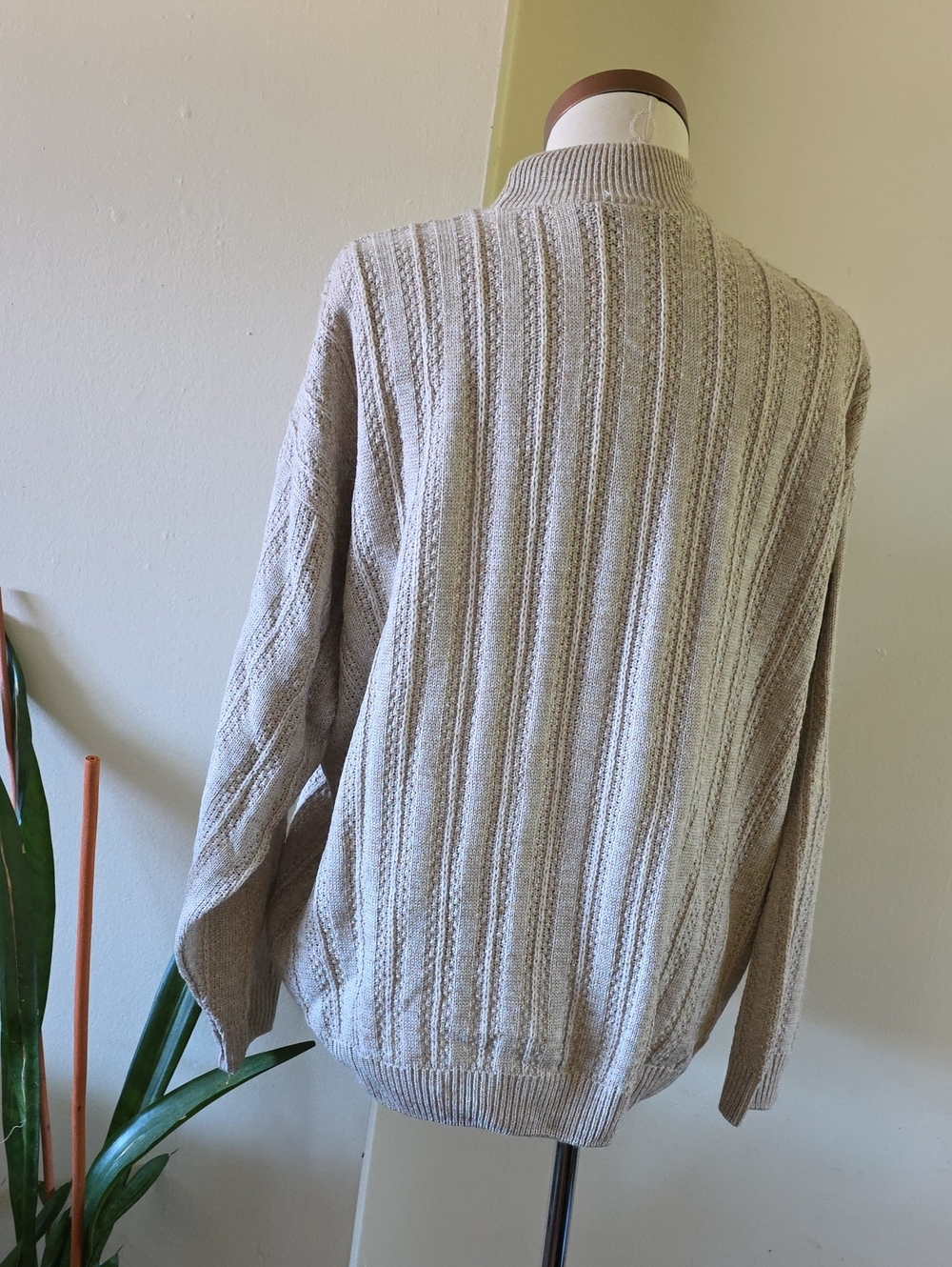 Vintage NWOT Jessie Knit Mockneck Sweater - Oatmeal - Sz 18 (16/18) - Picture 14 of 14